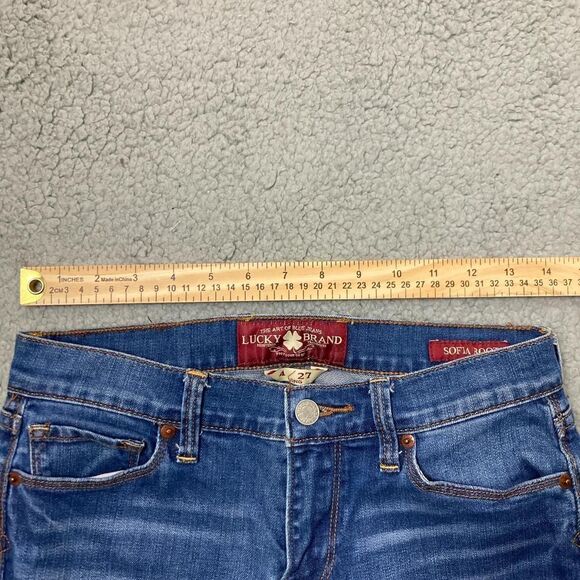Lucky Brand Sofia Boot Low Rise Bootcut Jeans Size 4 / 27 Long - Picture 3 of 8